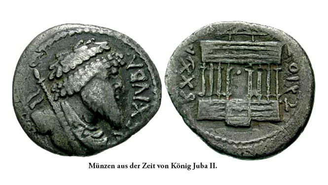 Juba II. Münzen